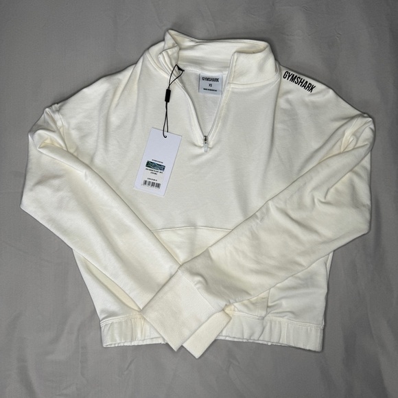 Gymshark Tops - NWT White Gym Shark Pippa Training Pullover size XS
